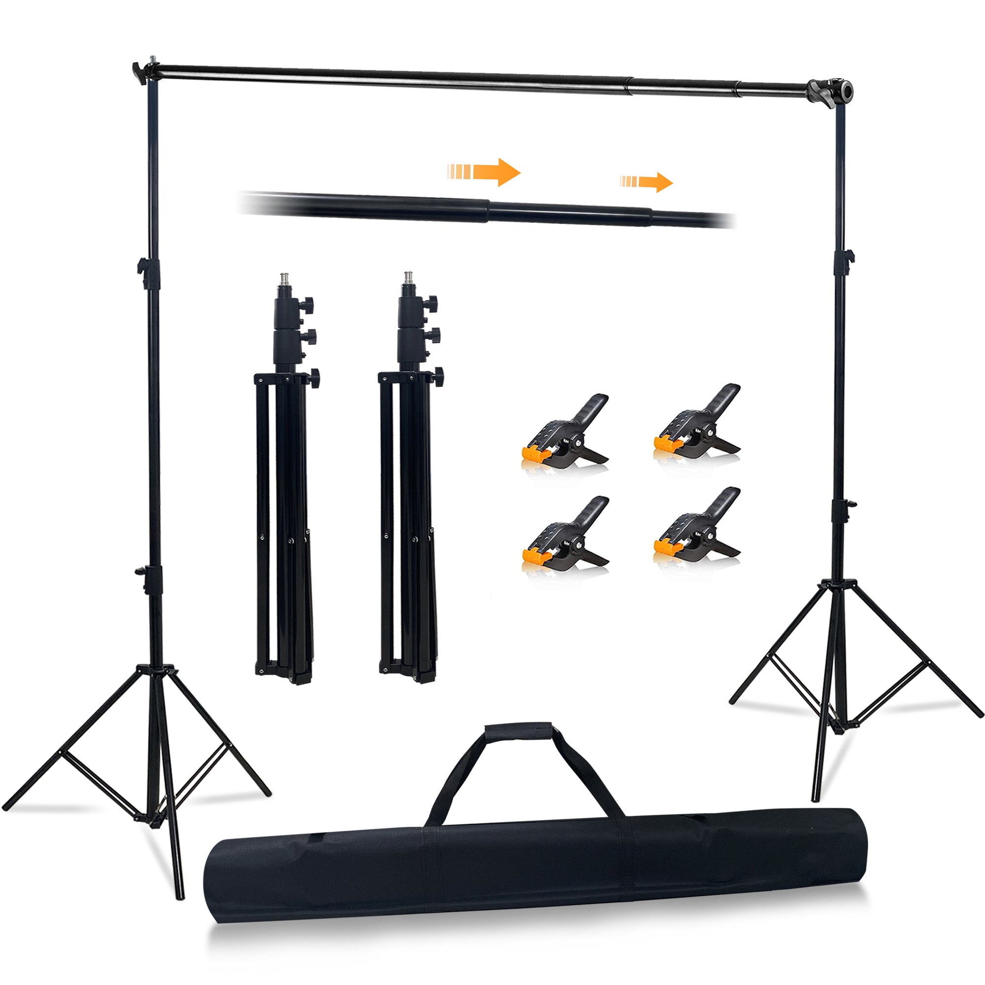 Photo Studio Backdrop Stand Support System Adjustable Backdrop Stand Kit