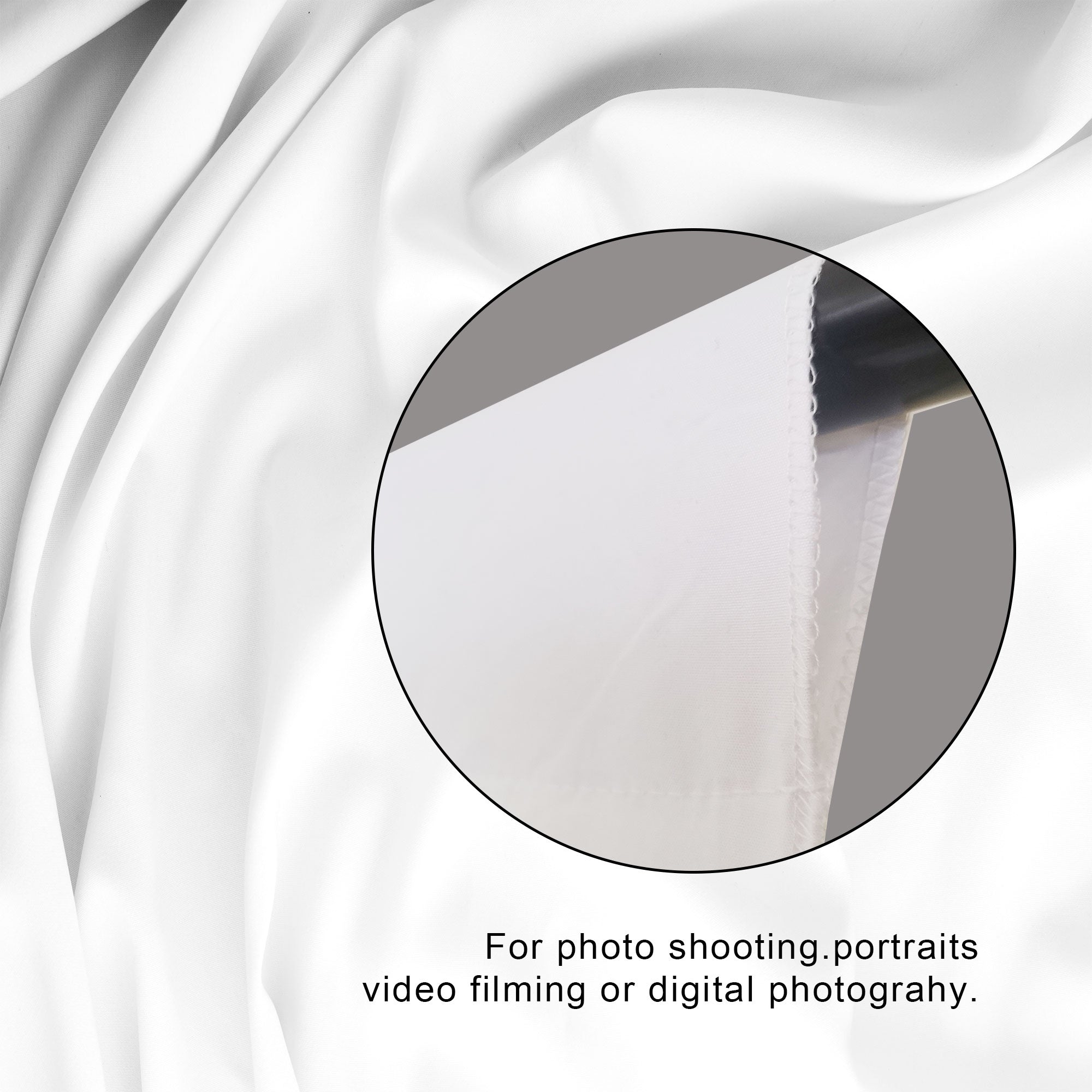 White Screen Backdrop for Photography Video Recording photoshoot