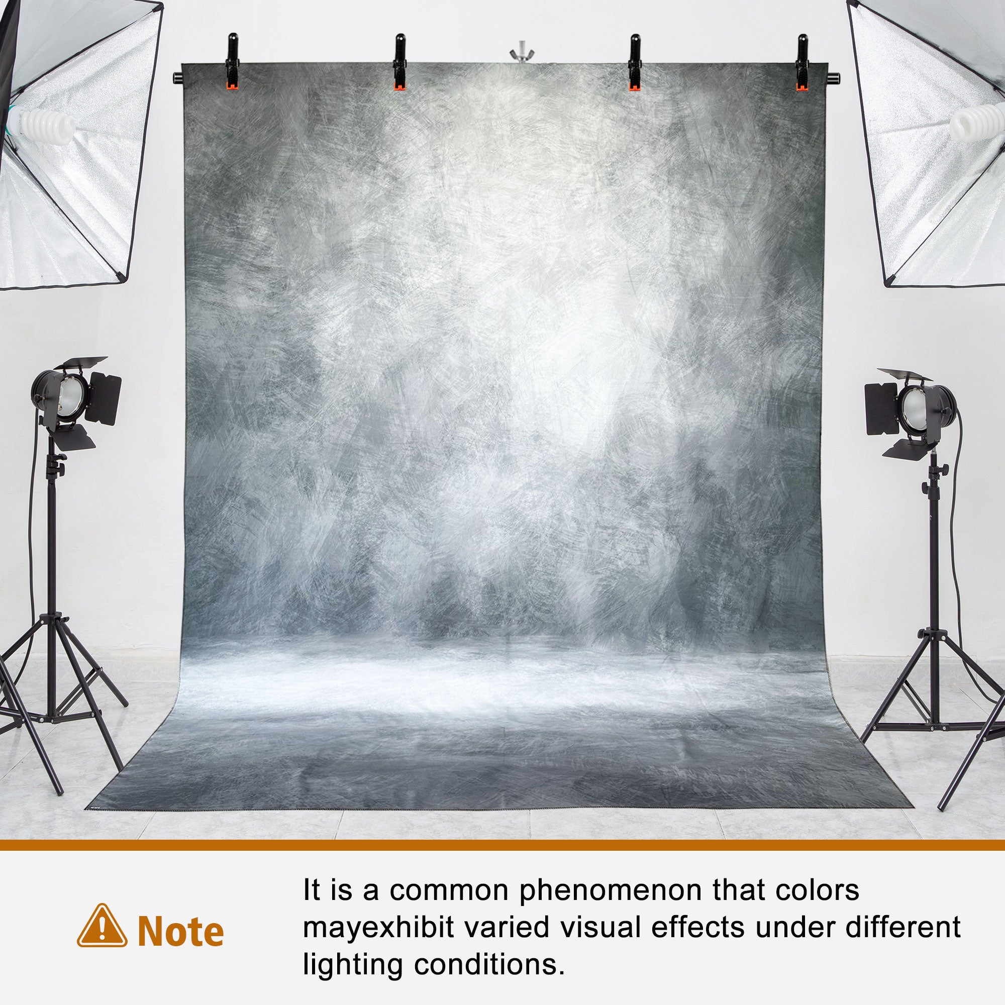 6.5 x 5ft T-Shaped Backdrop Stand with Abstract Grey 5x6.5ft Professional Photography Backdrop,Adjustable Backdrop Stand Kit with 4 Spring Clamps,Portable Handbag (2 in 1)