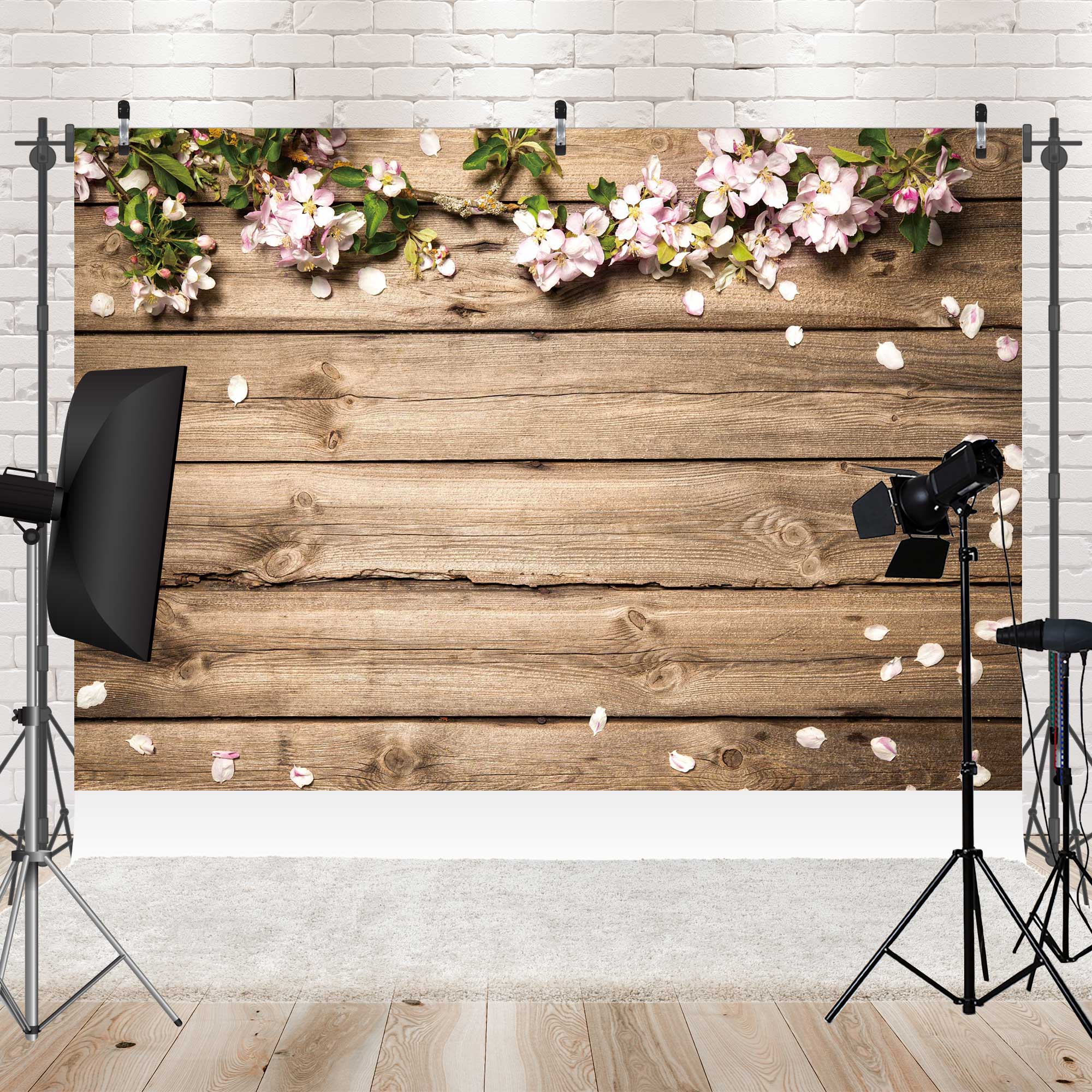 Wooden Floor Photography Backdrop for Portrait Photo Studio Background