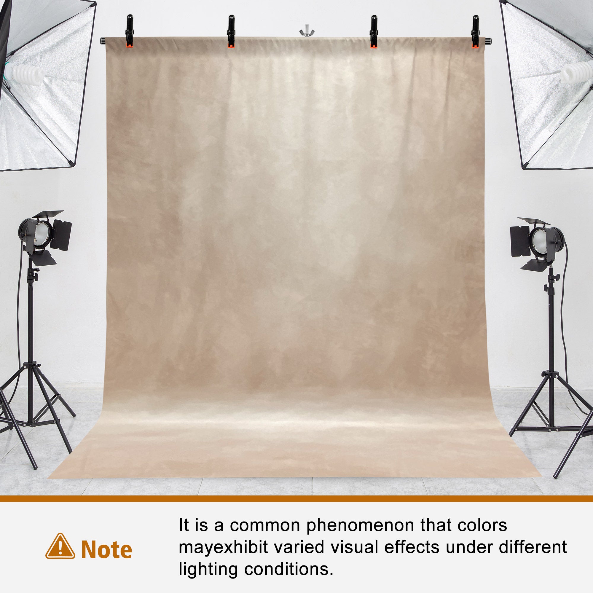 6.5 x 5ft T-Shaped Backdrop Stand with Abstract Beige 5x6.5ft Professional Photography Backdrop,Adjustable Backdrop Stand Kit with 4 Spring Clamps,Portable Handbag (2 in 1)