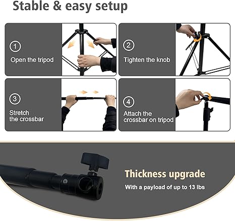 Photo Studio Backdrop Stand Support System Adjustable Backdrop Stand Kit