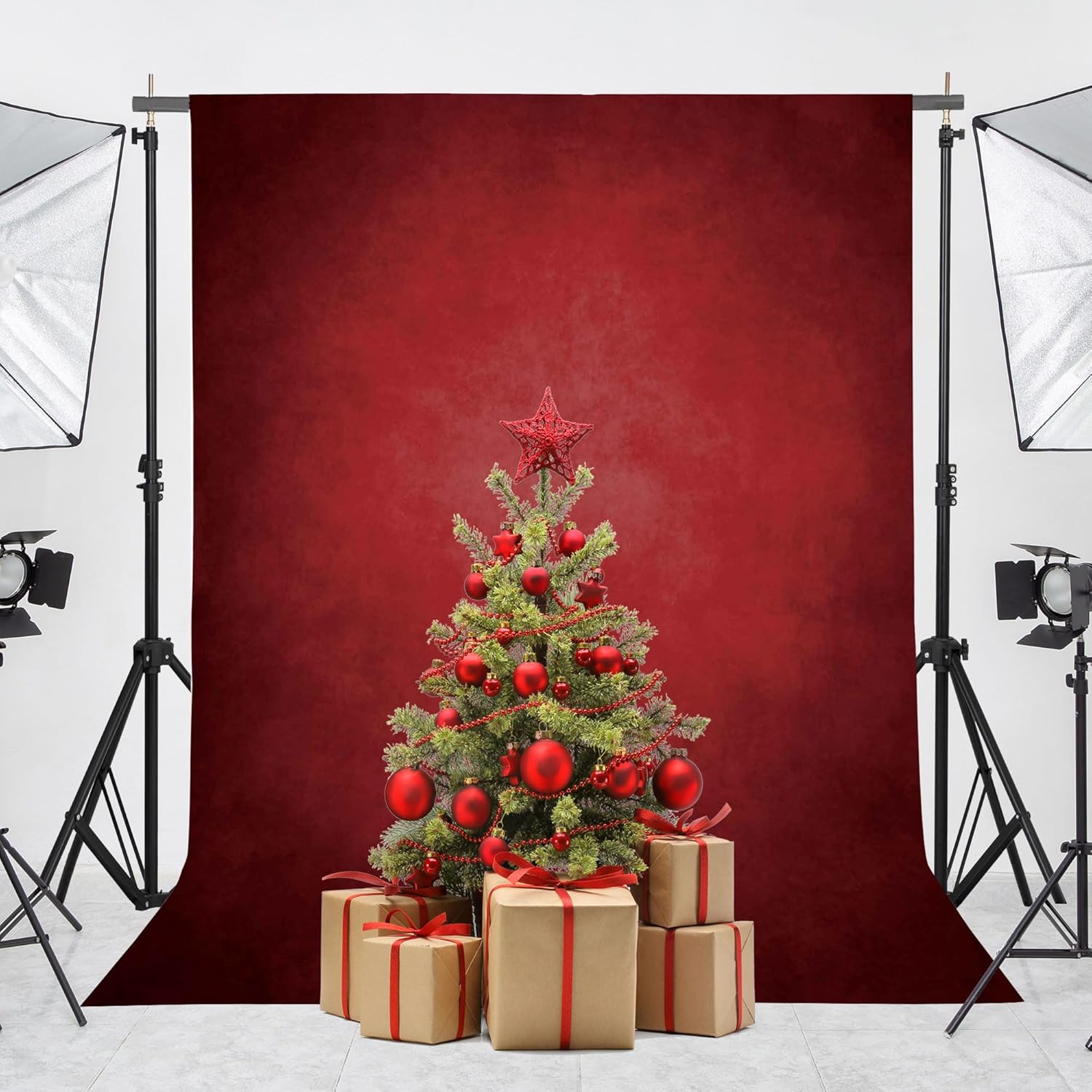 Abstract Red 8x10ft Professional Photography Backdrop